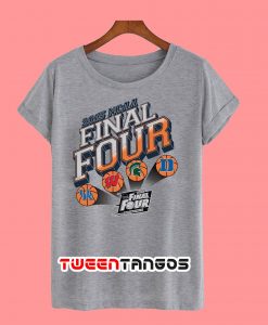 Official 2015 NCAA Final Four Team Logos Indianapolis Gray T-Shirt
